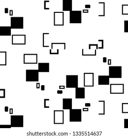 Abstract vector monochrome background. Halftone illustration pattern