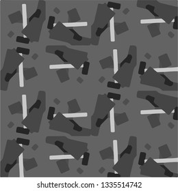Abstract vector monochrome background. Halftone illustration pattern