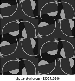 Abstract vector monochrome background. Halftone illustration pattern