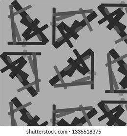Abstract vector monochrome background. Halftone illustration pattern