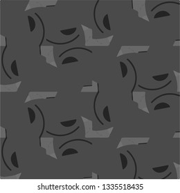 Abstract vector monochrome background. Halftone illustration pattern