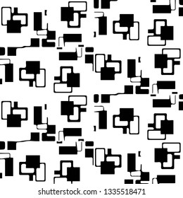 Abstract vector monochrome background. Halftone illustration pattern