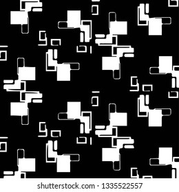 Abstract vector monochrome background. Halftone illustration pattern