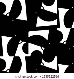 Abstract vector monochrome background. Halftone illustration pattern