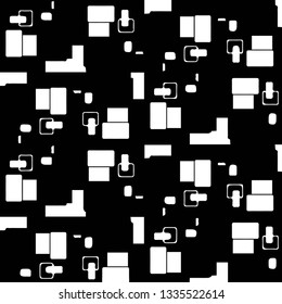 Abstract vector monochrome background. Halftone illustration pattern