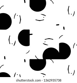 Abstract vector monochrome background. Halftone illustration pattern