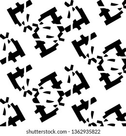 Abstract vector monochrome background. Halftone illustration pattern