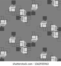 Abstract vector monochrome background. Halftone illustration pattern