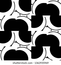 Abstract vector monochrome background. Halftone illustration pattern