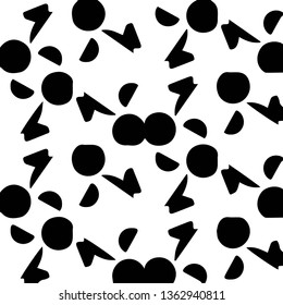 Abstract vector monochrome background. Halftone illustration pattern