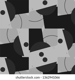 Abstract vector monochrome background. Halftone illustration pattern