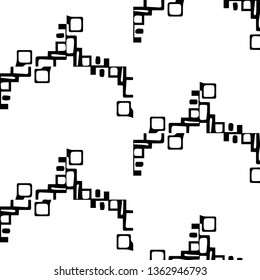 Abstract vector monochrome background. Halftone illustration pattern