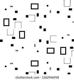 Abstract vector monochrome background. Halftone illustration pattern