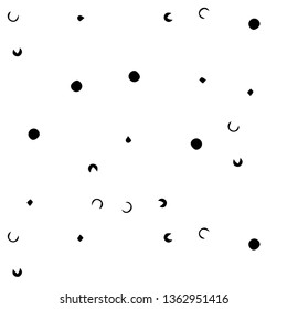Abstract vector monochrome background. Halftone illustration pattern