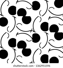 Abstract vector monochrome background. Halftone illustration pattern