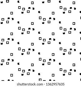 Abstract vector monochrome background. Halftone illustration pattern