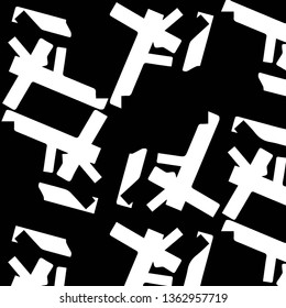 Abstract vector monochrome background. Halftone illustration pattern
