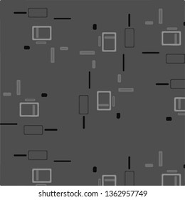 Abstract vector monochrome background. Halftone illustration pattern