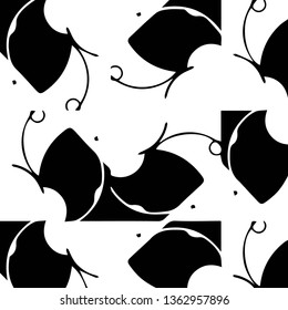 Abstract vector monochrome background. Halftone illustration pattern