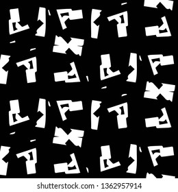 Abstract vector monochrome background. Halftone illustration pattern