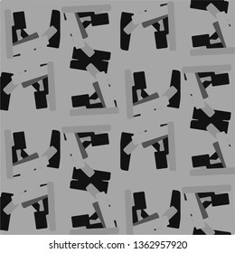 Abstract vector monochrome background. Halftone illustration pattern