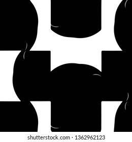 Abstract vector monochrome background. Halftone illustration pattern