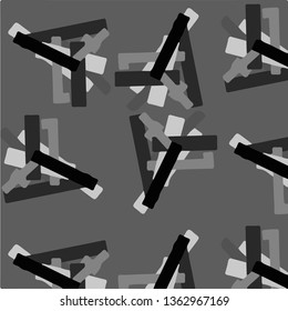 Abstract vector monochrome background. Halftone illustration pattern