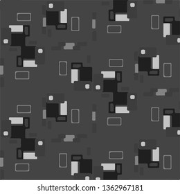 Abstract vector monochrome background. Halftone illustration pattern
