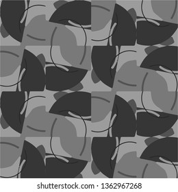 Abstract vector monochrome background. Halftone illustration pattern