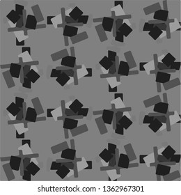 Abstract vector monochrome background. Halftone illustration pattern