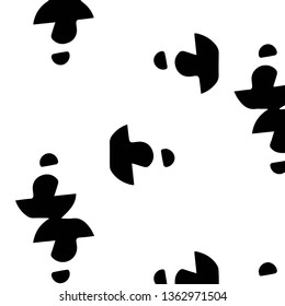 Abstract vector monochrome background. Halftone illustration pattern