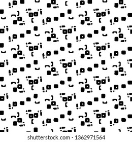 Abstract vector monochrome background. Halftone illustration pattern