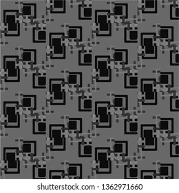 Abstract vector monochrome background. Halftone illustration pattern