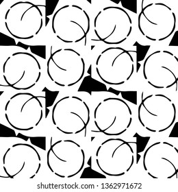 Abstract vector monochrome background. Halftone illustration pattern