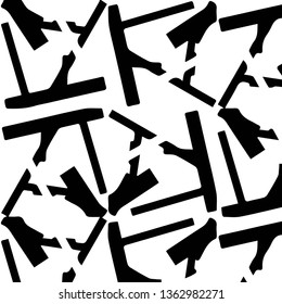 Abstract vector monochrome background. Halftone illustration pattern