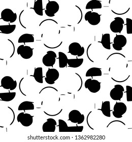 Abstract vector monochrome background. Halftone illustration pattern