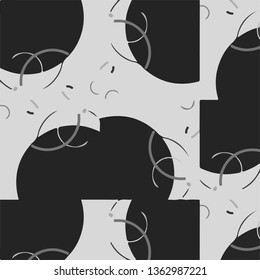 Abstract vector monochrome background. Halftone illustration pattern