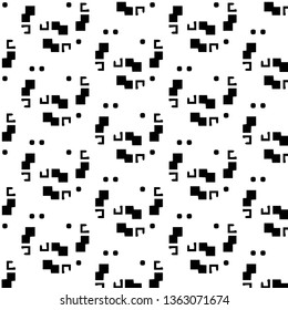 Abstract vector monochrome background. Halftone illustration pattern