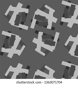 Abstract vector monochrome background. Halftone illustration pattern