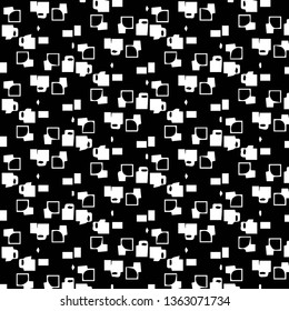 Abstract vector monochrome background. Halftone illustration pattern