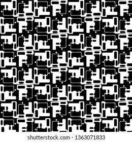 Abstract vector monochrome background. Halftone illustration pattern