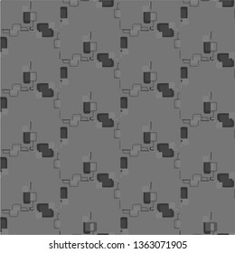 Abstract vector monochrome background. Halftone illustration pattern