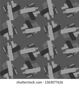 Abstract vector monochrome background. Halftone illustration pattern