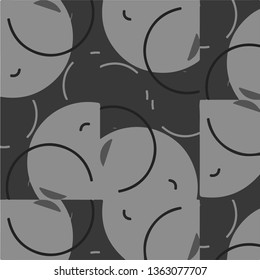 Abstract vector monochrome background. Halftone illustration pattern