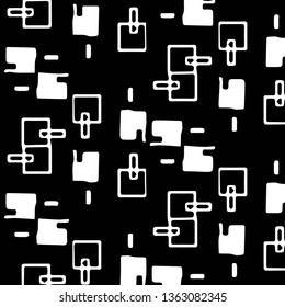 Abstract vector monochrome background. Halftone illustration pattern