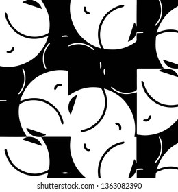 Abstract vector monochrome background. Halftone illustration pattern