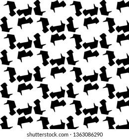 Abstract vector monochrome background. Halftone illustration pattern