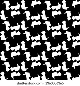 Abstract vector monochrome background. Halftone illustration pattern
