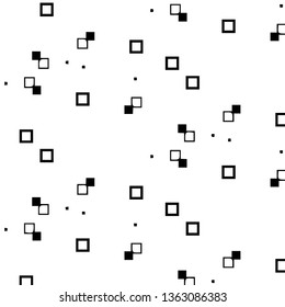 Abstract vector monochrome background. Halftone illustration pattern