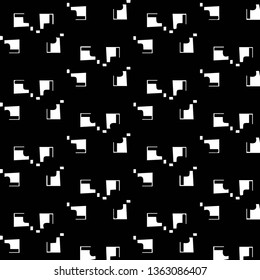 Abstract vector monochrome background. Halftone illustration pattern
